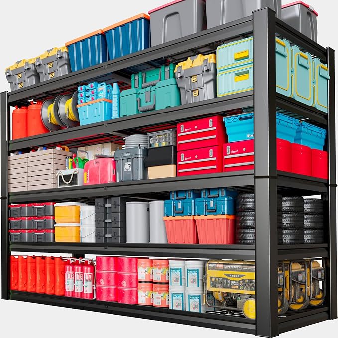 68" Wide Heavy Duty Garage Shelving Units, 5-Tier Deep Storage Shelves by SKZNSA