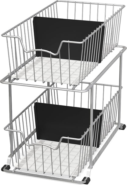 Simple Houseware 2 Tier Cabinet Wire Basket Drawer Organizer by SimpleHouseware
