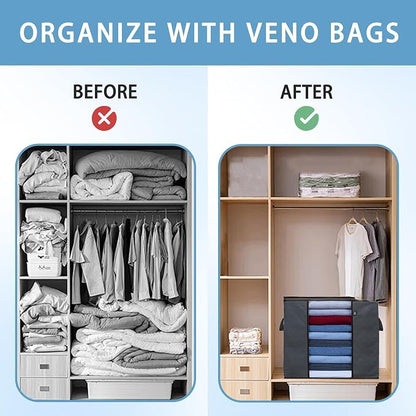 VENO 3 Pack Clothes Storage Bag Organizer - Image 7