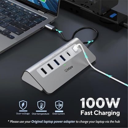 intpw USB C Hub, P9 USB C Hub Multiport Adapter - Image 5