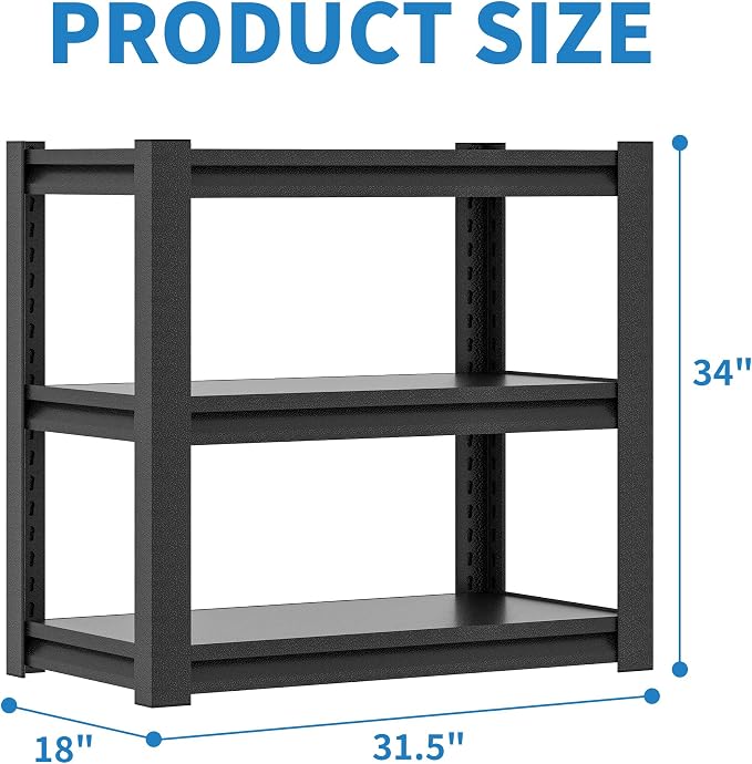 3 Tier Metal Shelving Unit, Aquarium Shelf System, Small Storage Organizer Racks - Image 3