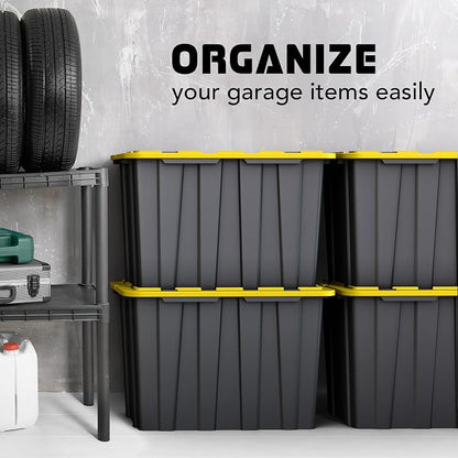 Lifetime Home 4 PACK of X-Large 23 Gallon Plastic Storage Bin Tote Organizing - Image 5