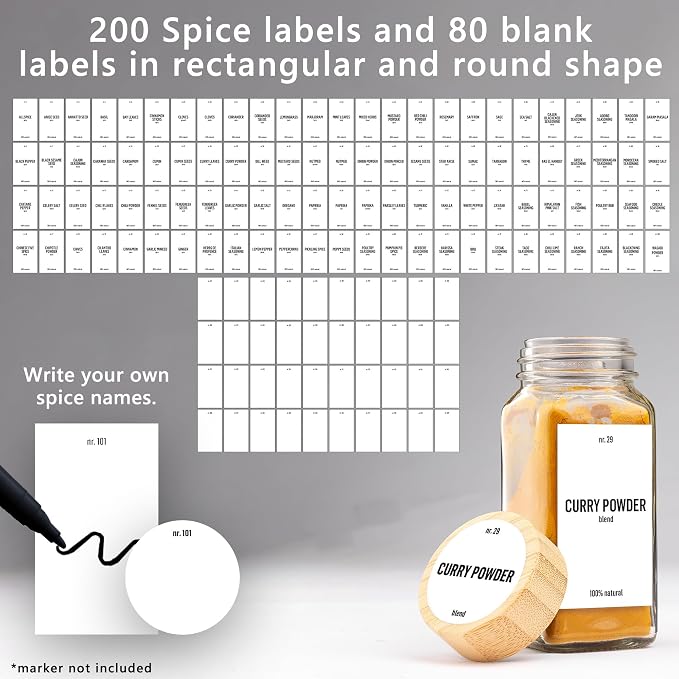 Deco haus Glass Spice Jars - Image 9