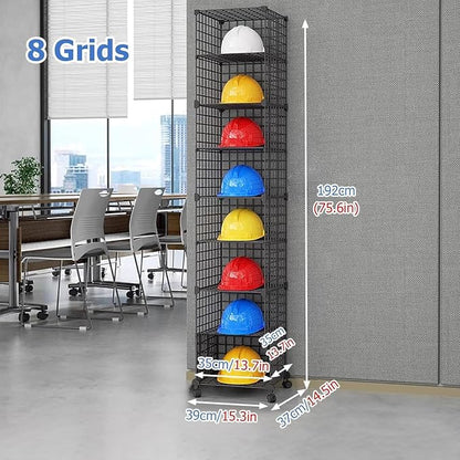 Stackable Safety Helmet Storage Boxes, Large Adjustable Hard Hat Placement - Image 2