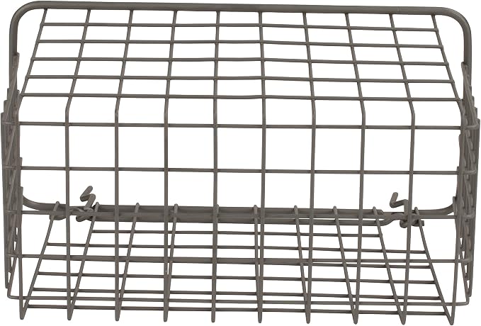 Spectrum Large Wire Basket Pegboard Wall Organizer Metal Pegboard Storage Bin - Image 8