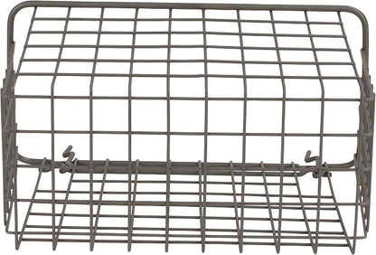 Spectrum Large Wire Basket Pegboard Wall Organizer Metal Pegboard Storage Bin - Image 8