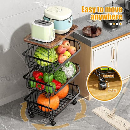 Gsiekare 4 Tier Fruit and Vegetable Basket - Image 6