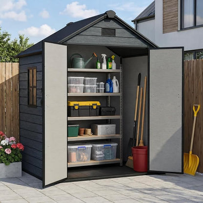 ZYJOYY Outdoor Storage Shed 6x4.4 FT by ZYJOYY
