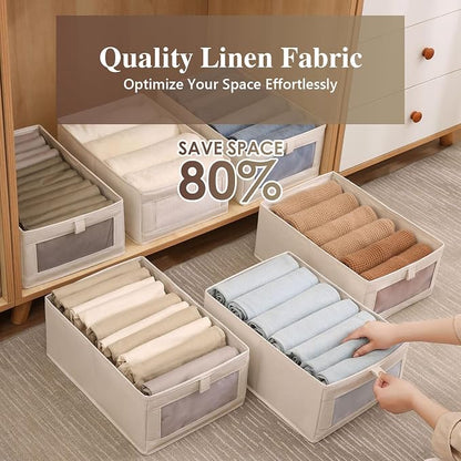 Linen Closet Organizers and Storage, 2 Pack Linen Closet Baskets - Image 6