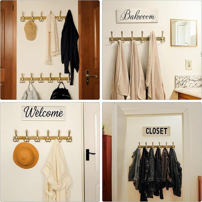 Dseap Coat Rack Wall Mount 2.0 Pro: 24” Long, 3X Tougher, Heavy Duty Stainless - Image 6