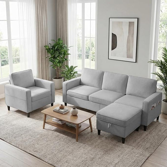 BALUS 78" Living Room Couches Set, 3 Seater Sofa by BALUSFuritureHomeLife