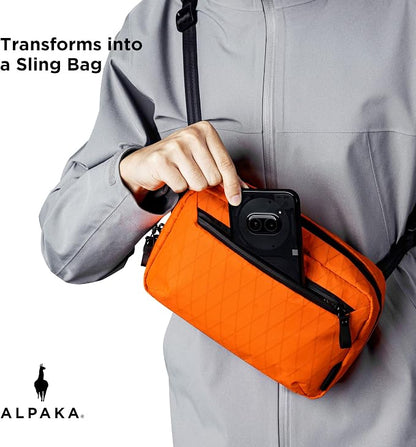 ALPAKA Elements Tech Case Tech Pouch 2.1L Cable Bag Hot Orange X-Pac RVX21 | - Image 4