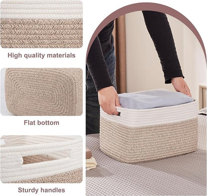 OIAHOMY 4 Pack Storage Baskets for Organizing, Basket for Shelves - Image 3