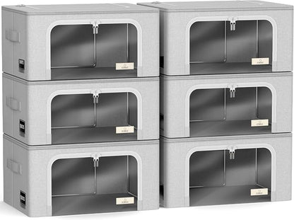 Sorbus Storage Bins with Metal Frame - Image 7