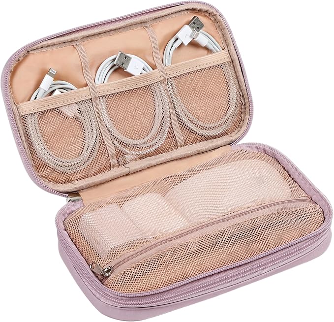 NISHEL Travel Cord Organizer Case, Double Layers Tech Electronic Bag, Essentials - Image 5