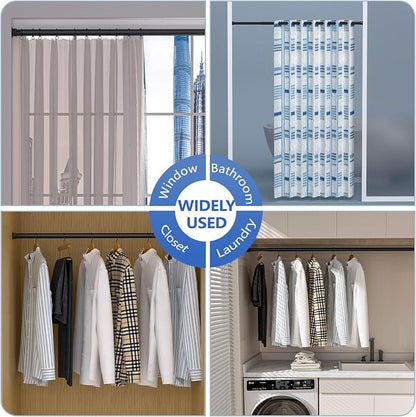Closet Rods for Hanging Clothes, 17 to 53 Inch Closet Rod, Heavy Duty - Image 7