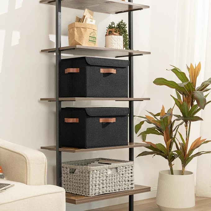 GRANNY SAYS Storage Bins with Lids, Decorative Storage Boxes with PU Handles - Image 2