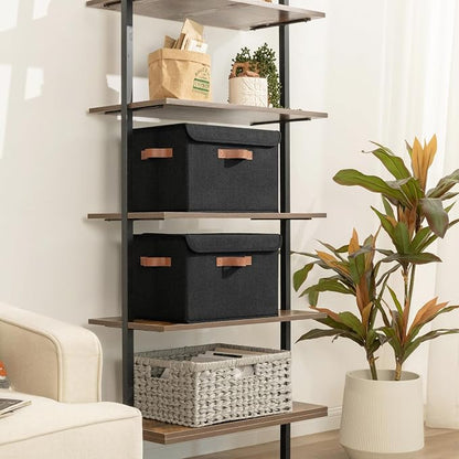 GRANNY SAYS Storage Bins with Lids, Decorative Storage Boxes with PU Handles - Image 2