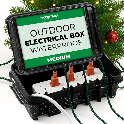 SockitBox – The Original Weatherproof Connection Box – Indoor & Outdoor by SockitBox