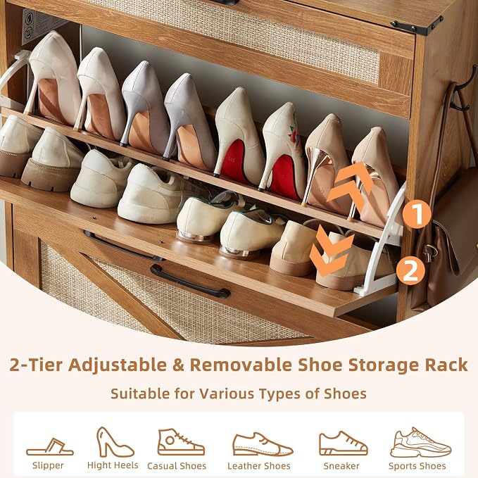 LEYAOYAO Shoe Cabinet Storage for Entryway - Image 6
