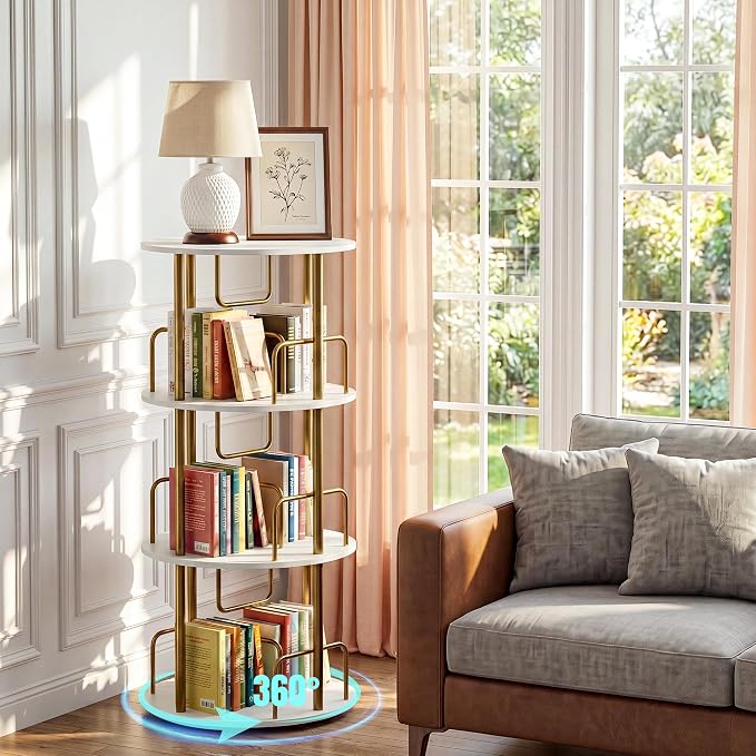 Rotating Bookshelf, Revolving Bookcase by Unknown