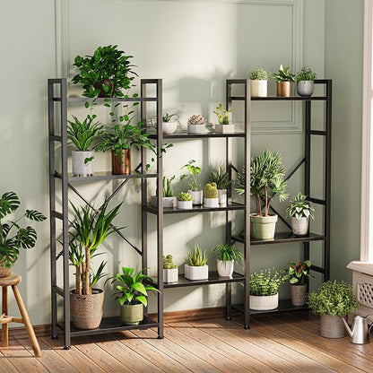 SUPERJARE Triple Bookshelf, Bookcase - Image 4