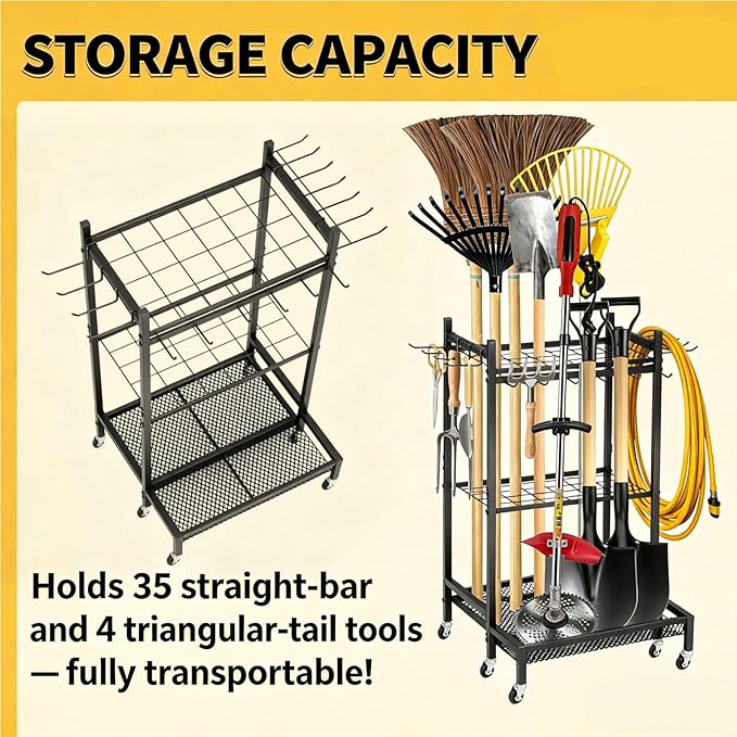 Garden Tool Organizer Rack - Image 3