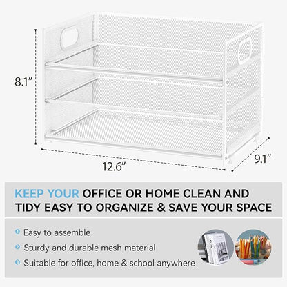 Subekyu 3 Tier Letter Tray Paper Organizer - Image 2