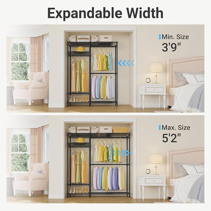 VIPEK X20 Plus Expandable Reach-in Closet Rack Adjustable from 3'9" to 5'2" - Image 2