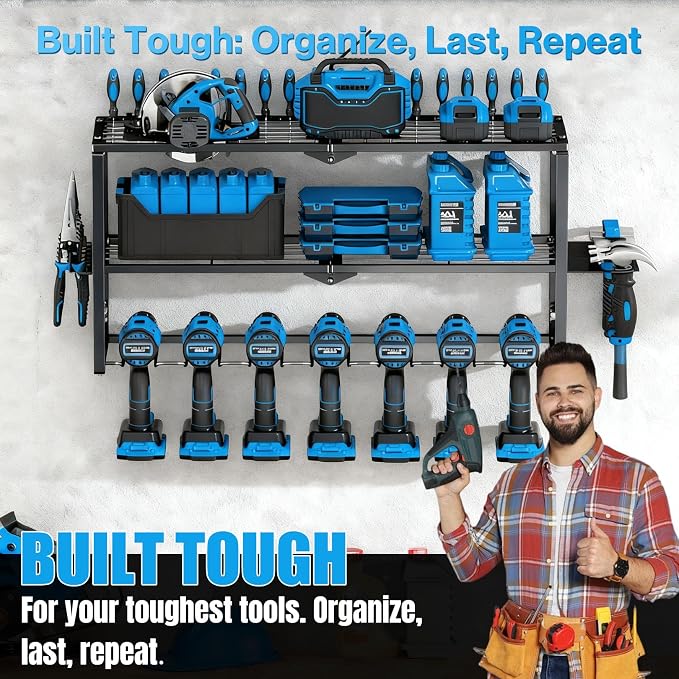 Heavy Duty Power Tool Organizer Wall Mount - Image 3