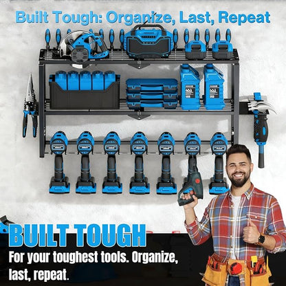 Heavy Duty Power Tool Organizer Wall Mount - Image 3