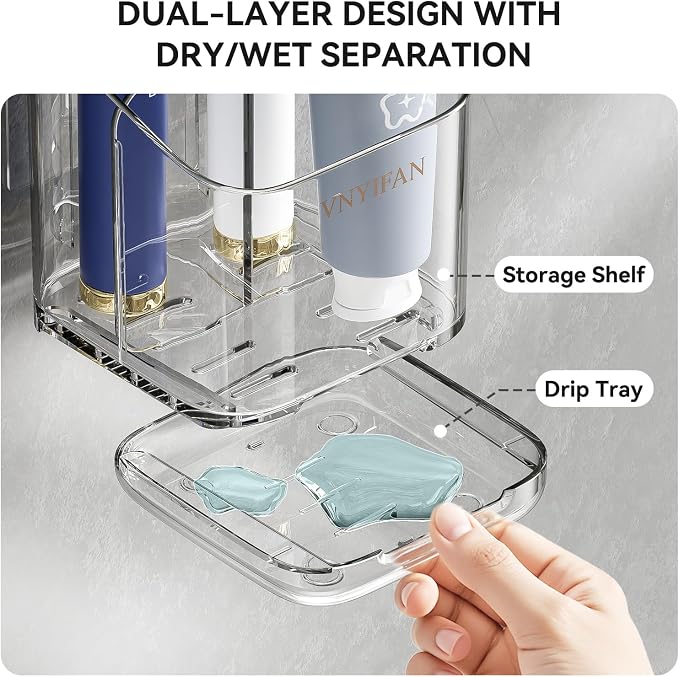 Toothbrush Holders for Bathrooms, 3 Slots Detachable Electric Toothbrush Holder - Image 9