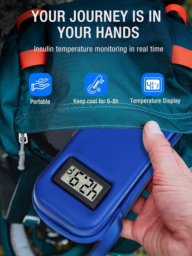 Insulin Cooler Travel Case TSA Approved, Temperature Display Insulin TravelCase - Image 2