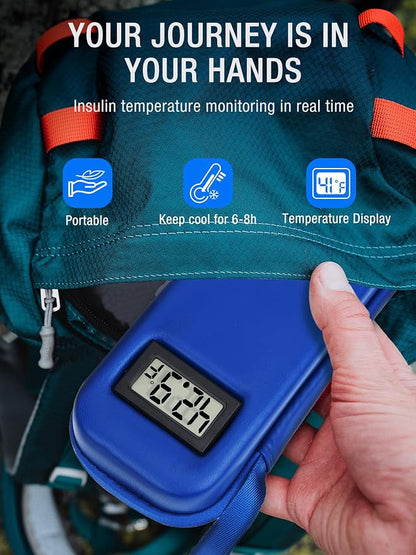 Insulin Cooler Travel Case TSA Approved, Temperature Display Insulin TravelCase - Image 2