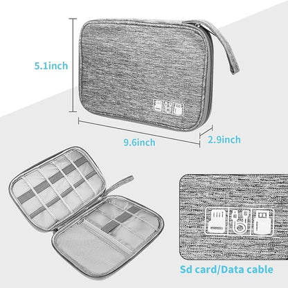 Lcsmaokin Electronics Organizer Travel Case, Electronic Accessories Storage Bag - Image 5