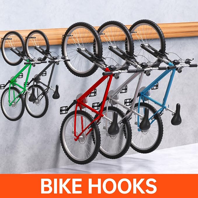 GURADESIGN 8-Pack Heavy Duty Bike Hook, Loading Capacity 100 LBS, 6 inch - Image 6