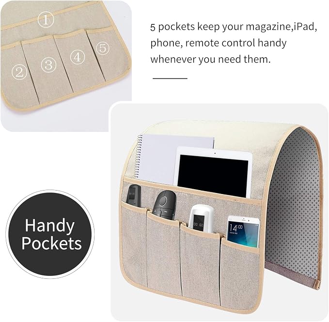 Sofa Armrest Organizer, Remote Control Holder - Image 4