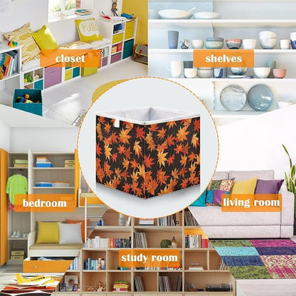 Yellow Maple Closet Organizers Storage Cubes Storage Bins Shelf Baskets - Image 6