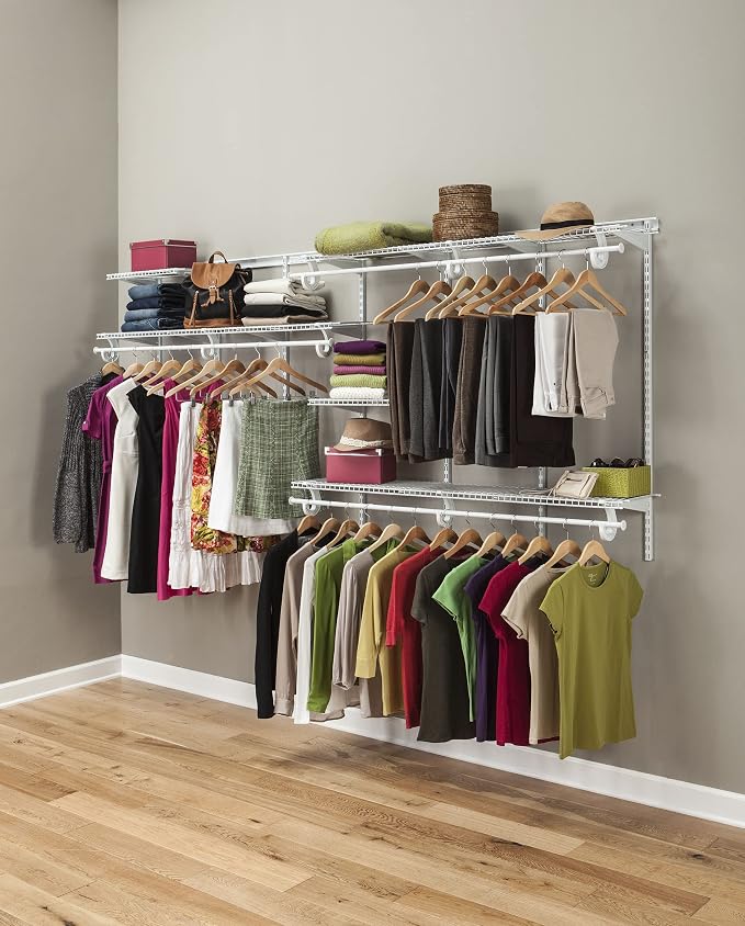 ClosetMaid ShelfTrack Wire Closet Organizer System, Adjustable from 7 to 10 Ft. - Image 11