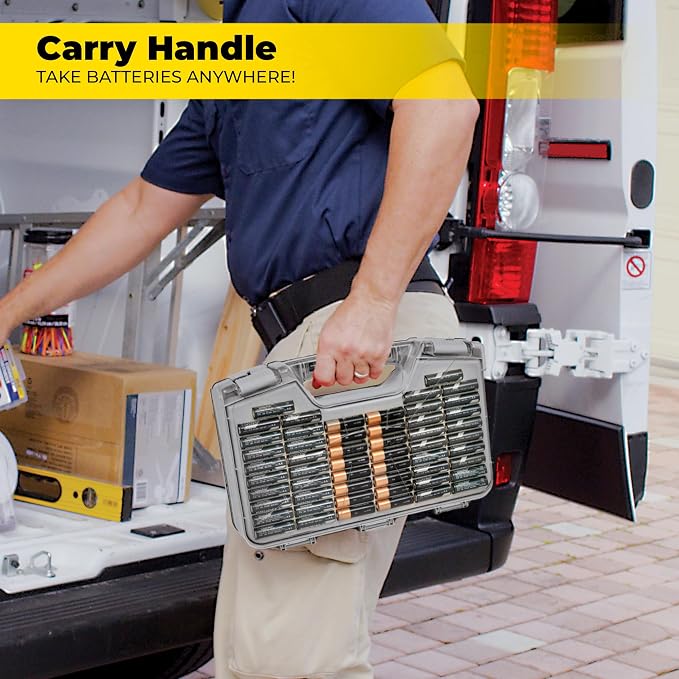 Battery Daddy Storage&Organizer Case w/Tester, Stores&Protects Up to 180 - Image 5