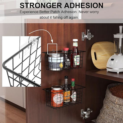 MaraFansie Hanging Kitchen Baskets, 2 Pack Wire Storage Basket Over Cabinet - Image 4