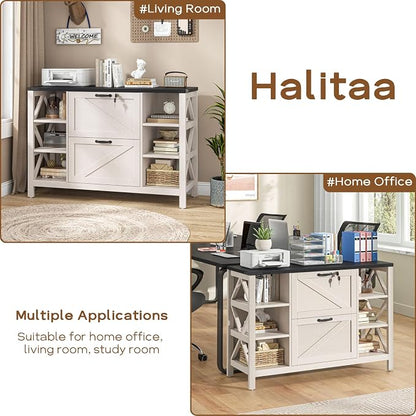 Halitaa 44" Farmhouse Lateral File Cabinet - Image 8
