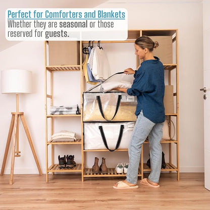 VENO 2 Pack Moving Bags, Comforter and Blanket Storage Bags - Image 4