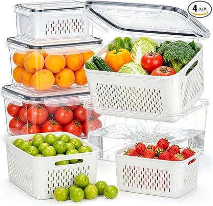 HOMETALL 4 Pack Fruit Storage Containers by OrderNow