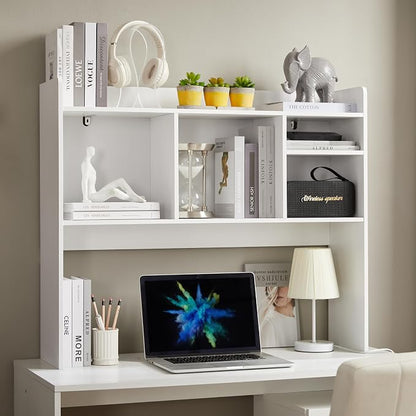 Nromant Desktop Bookshelf, Wooden Desk Storage Hutch by Nromant
