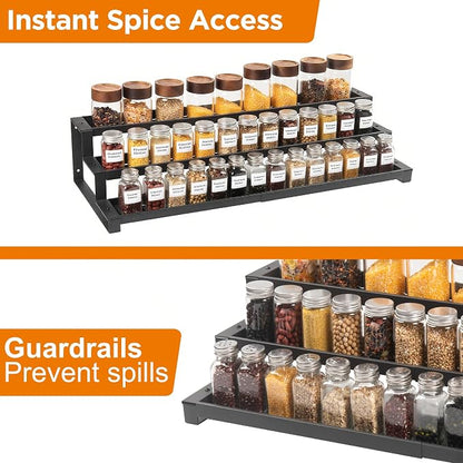 3-Tier Spice Rack Organizer for Kitchen Cabinet or Pantry, Seasoning Organizer - Image 5