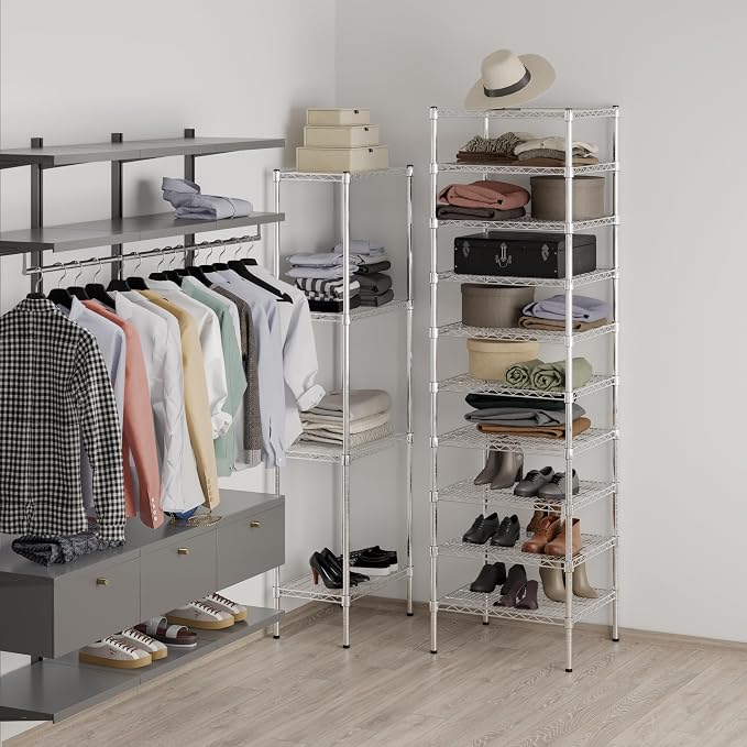 21" Deep x 24" Wide x 86" Height Wire Shelving Kit | 10-Tier | NSF Commercial - Image 4