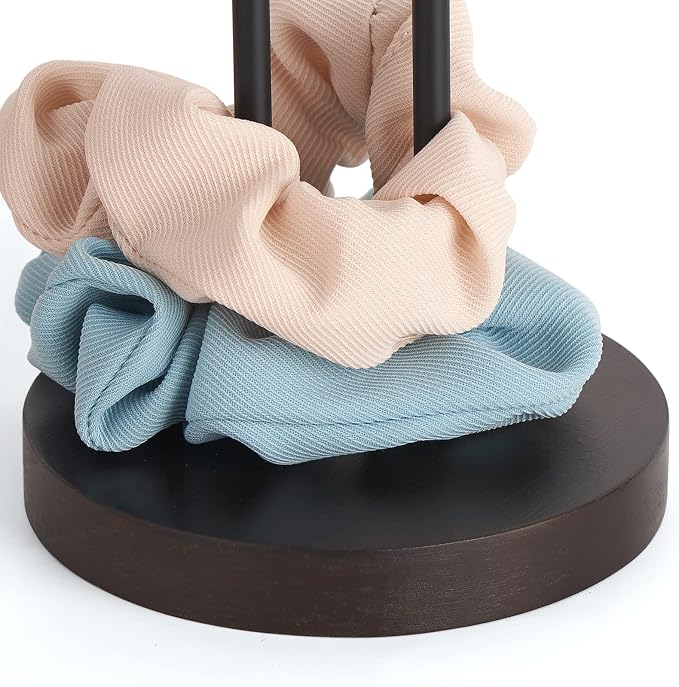Mkono Scrunchies Holder Stand Hair Accessories Organizer Gold White Metal - Image 5