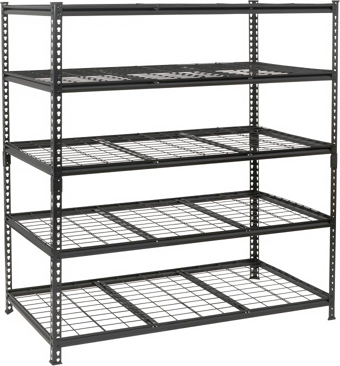 GDFStudio 5-Tier Storage Shelves, Adjustable Garage Storage Racks, Heavy-Duty by GDFStudio