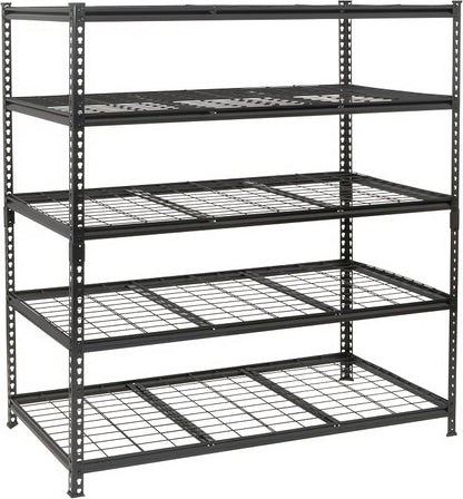 GDFStudio 5-Tier Storage Shelves, Adjustable Garage Storage Racks, Heavy-Duty by GDFStudio